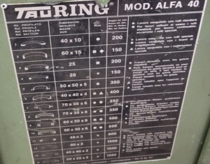 Curvaprofili Tauring 40I