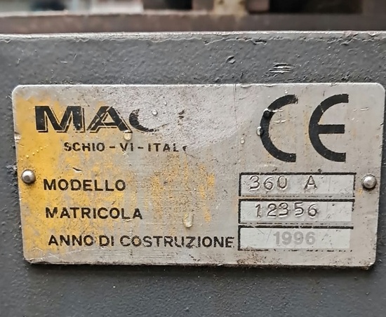 Seghetto a Nastro Macc 360 A